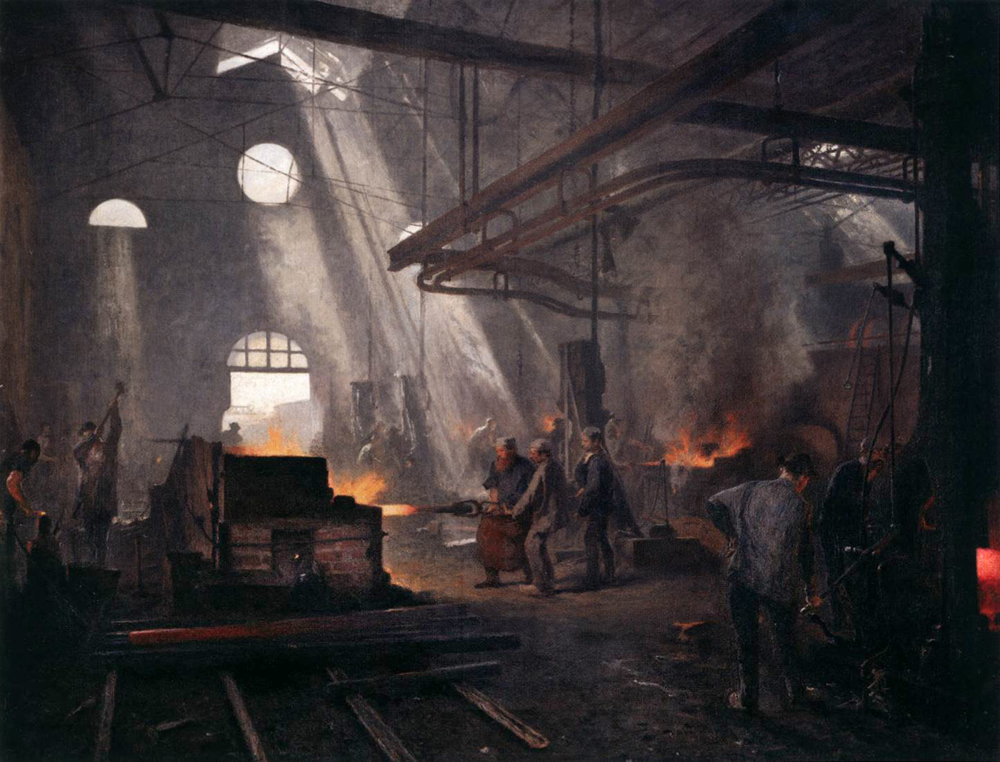 an iron foundry